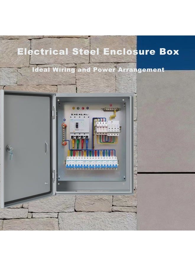 Waterproof Electrical Enclosure 24 x 24 x 8'', Outdoor Electrical Box Weatherproof, Electrical Junction Box with Reinforced Lock - Image 2