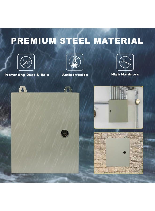 Waterproof Electrical Enclosure 24 x 24 x 8'', Outdoor Electrical Box Weatherproof, Electrical Junction Box with Reinforced Lock - Image 5