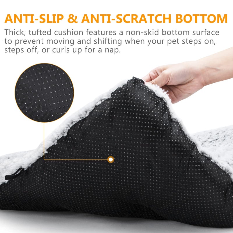 MIXJOY Dog Bed Kennel Pad Washable Anti-Slip Crate Mat for Small Dogs and Cats (24-inch) - Image 5