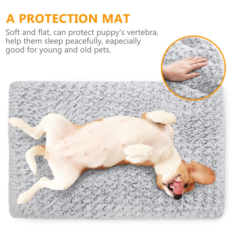 MIXJOY Dog Bed Kennel Pad Washable Anti-Slip Crate Mat for Small Dogs and Cats (24-inch) - Image 3