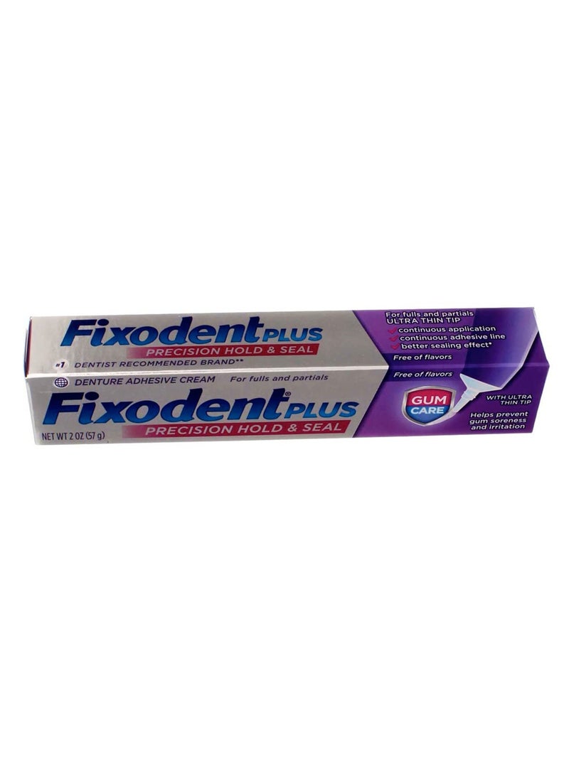 Fixodent - Fixodent Plus Denture Adhesive Cream Gum Care, 2 Oz by Fixodent - Image 1