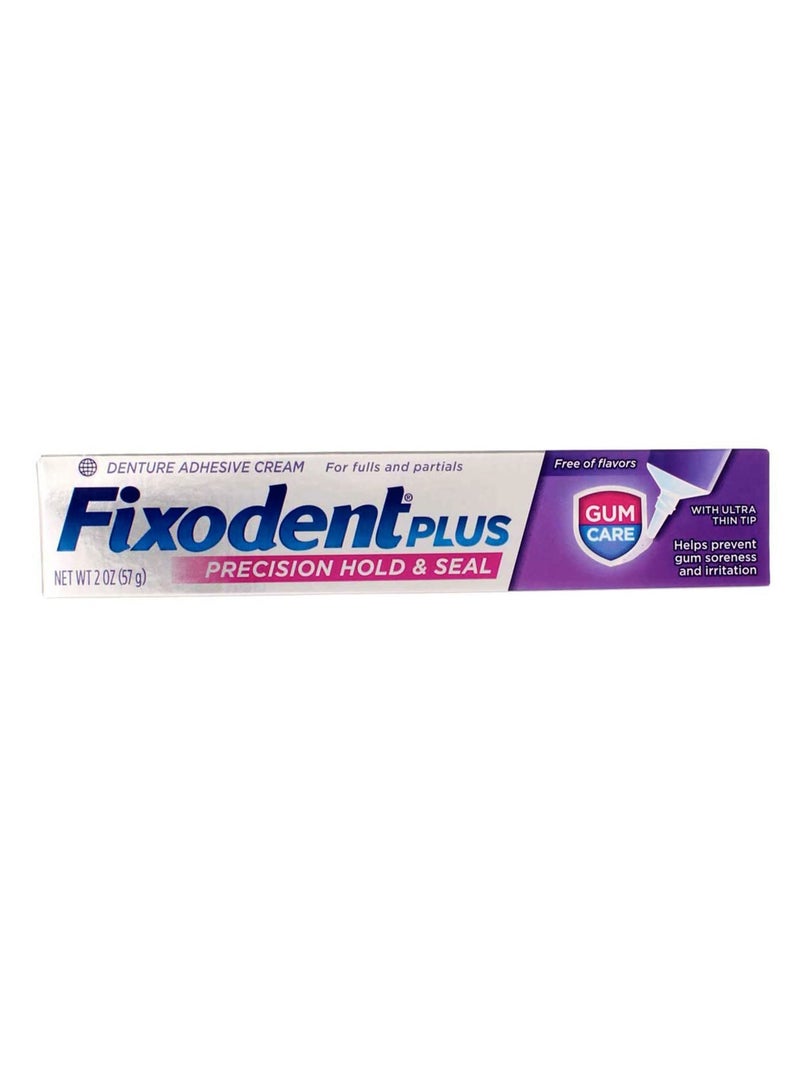 Fixodent - Fixodent Plus Denture Adhesive Cream Gum Care, 2 Oz by Fixodent - Image 1