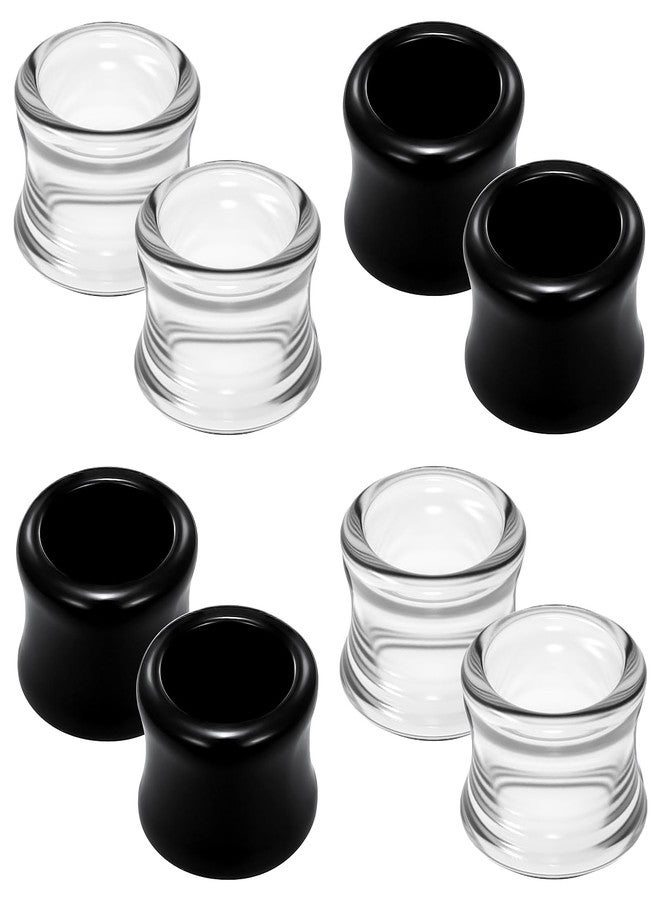 Cisyozi 12mm Black Acrylic Ear Gauges Plugs Tunnels Earrings for Ears Stretching Kit Platic Ear Tunnel Earrings Plug Double Flare Gauges Size 12 mm Piercing Jewelry Women Men 1/2 inch - Image 1