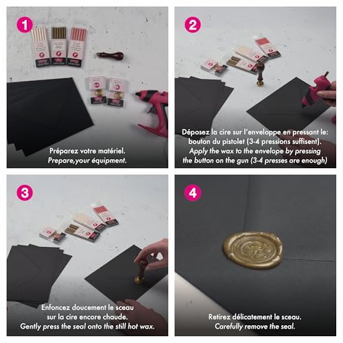 Jacques Herbin Herbin Glue Gun Wax - 4 3/4 long - White - Image 5