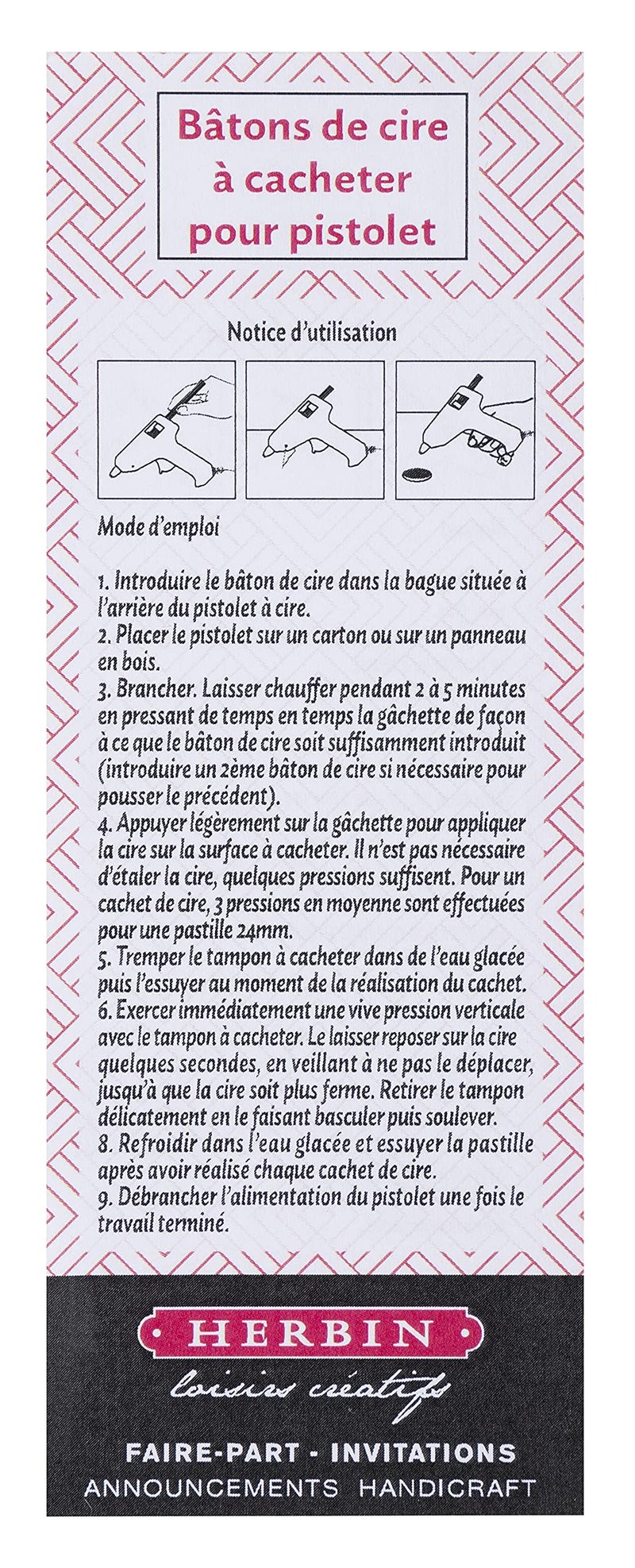 Jacques Herbin Herbin Glue Gun Wax - 4 3/4 long - White - Image 2