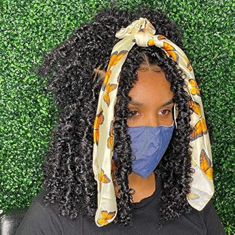 ZRQ Butterfly Locs Crochet Hair Short 6 Packs Black Crochet Bob Hair 12 Inch Messy Distressed Faux Locs Crochet Braids Pretwisted Soft Locs Hair for Women 1B