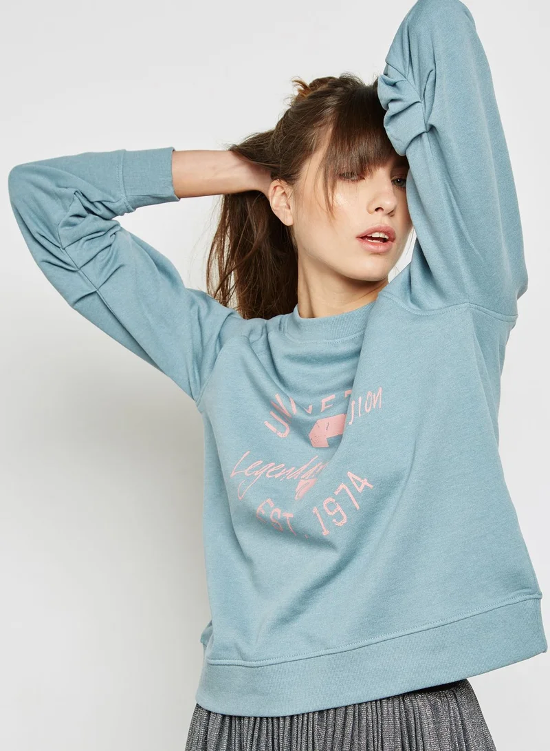 ONLY Slogan Sweatshirt