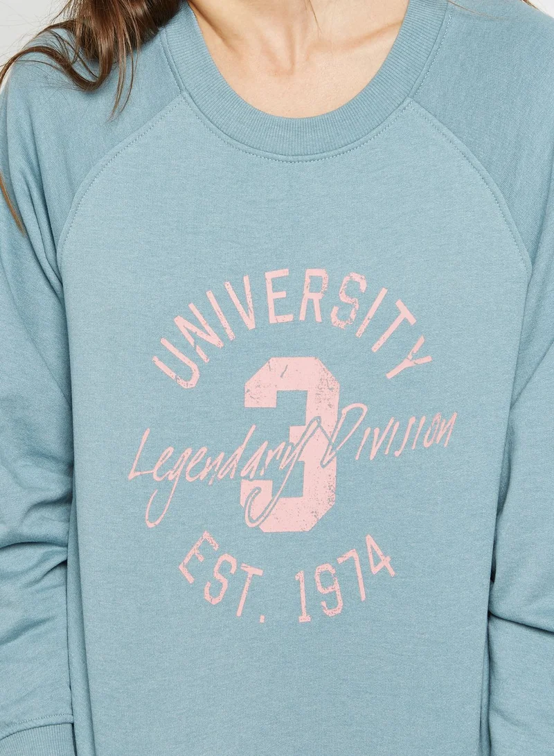 ONLY Slogan Sweatshirt