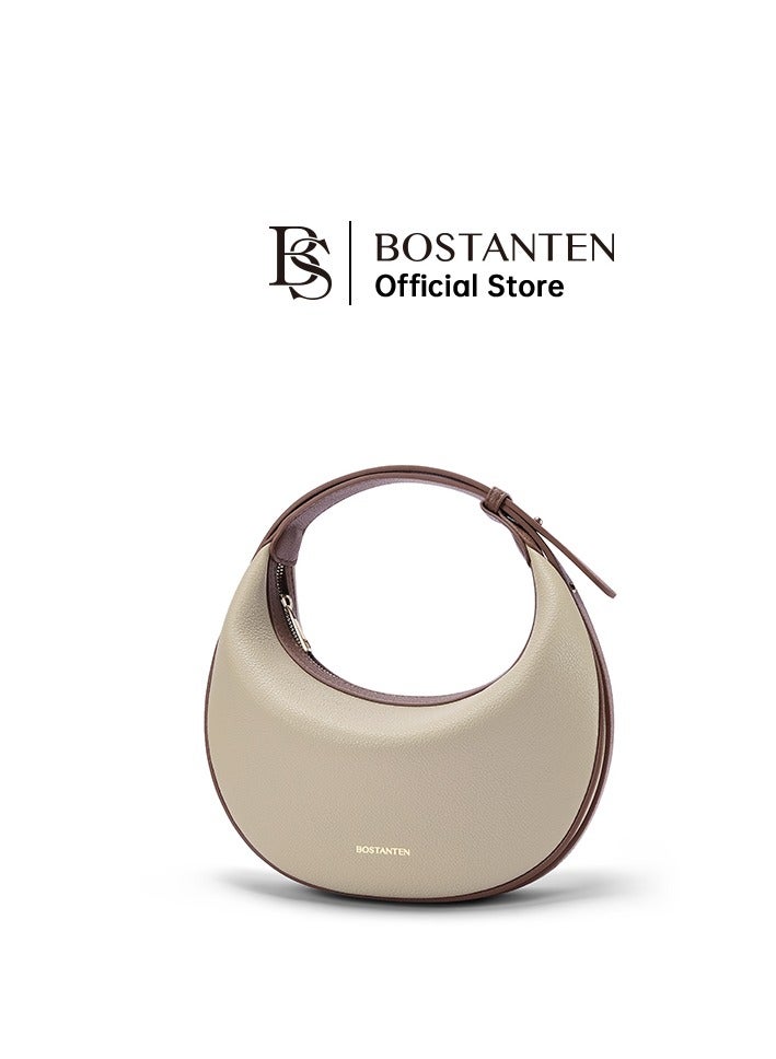 Bostanten Bostanten 3-in-1 Moon Bag | Convertible Crossbody, Shoulder & Handbag | Premium Vegan Leather | Sand & Tan Color | Stylish & Versatile for Everyday Use  - Image 3