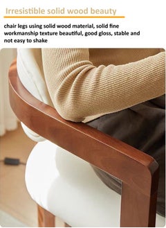 fashionhome 1 Piece Multipurpose Use Glossy Solid Wood Tripod Chair Ergonomic Design Comfortable Upholstery PU Leather Dinning Chair Study Chair for Living Room Home Office 59x46x81 cm (Fully Assembled)  - Image 5