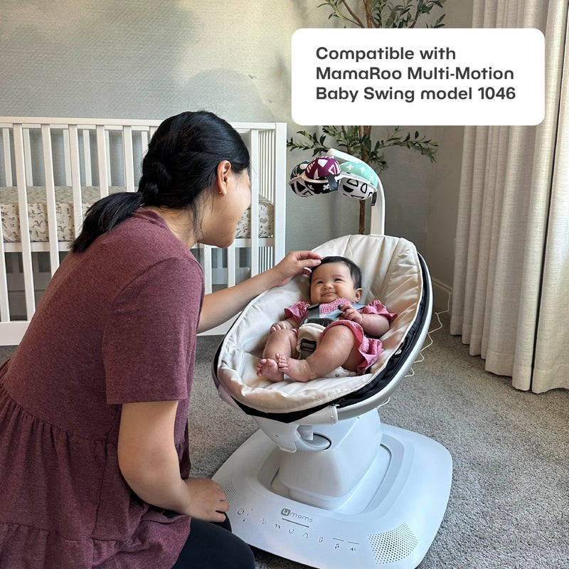 4moms Extra Seat Fabric, MamaRoo Baby Swing, Compatible with Model 1046, Sage Limited Edition - Image 3