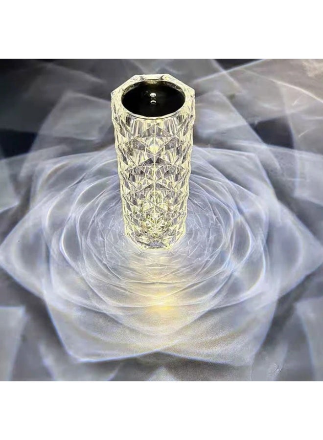 كروني مصباح كروني روز مع 16 لون RGB يعمل باللمس وجهاز تحكم عن بعد، مصباح طاولة عصري قابل لإعادة الشحن وقابل للتعتيم لتزيين المنزل والفندق - Image 3