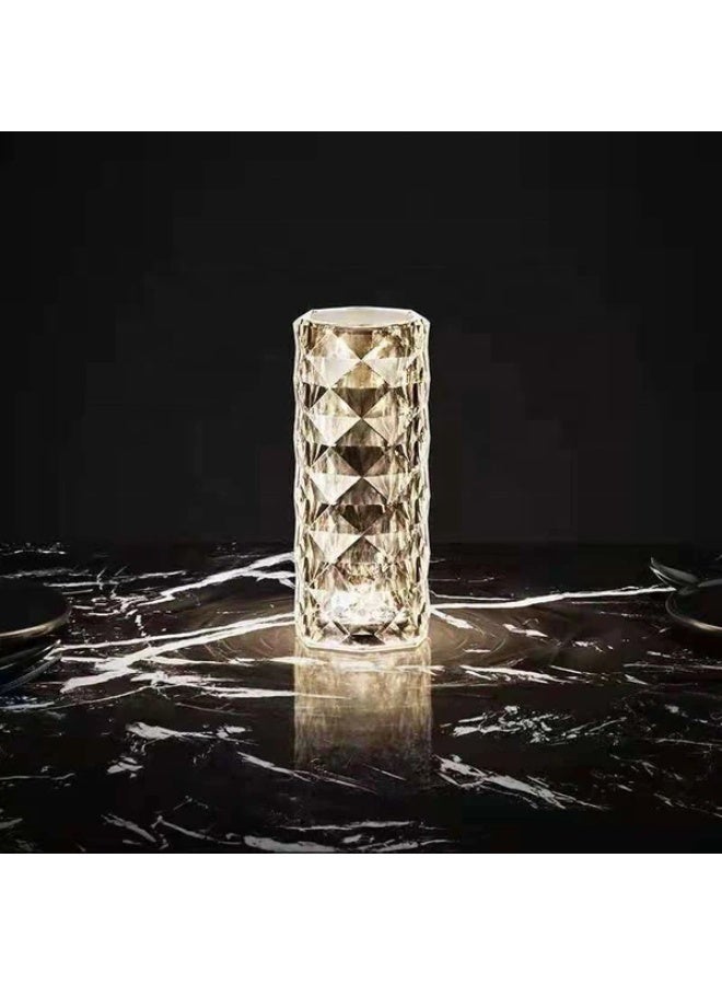 كروني مصباح كروني روز مع 16 لون RGB يعمل باللمس وجهاز تحكم عن بعد، مصباح طاولة عصري قابل لإعادة الشحن وقابل للتعتيم لتزيين المنزل والفندق - Image 4