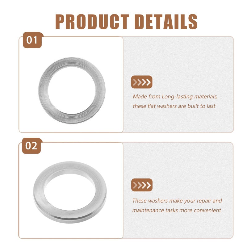 M6 Flat Metal Bicycle Washers 4pcs Anti Loosening Spacers for Mountain Bike Stem Headset and Fork - Image 4