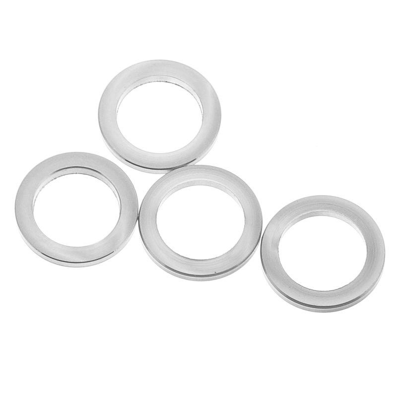 M6 Flat Metal Bicycle Washers 4pcs Anti Loosening Spacers for Mountain Bike Stem Headset and Fork - Image 2