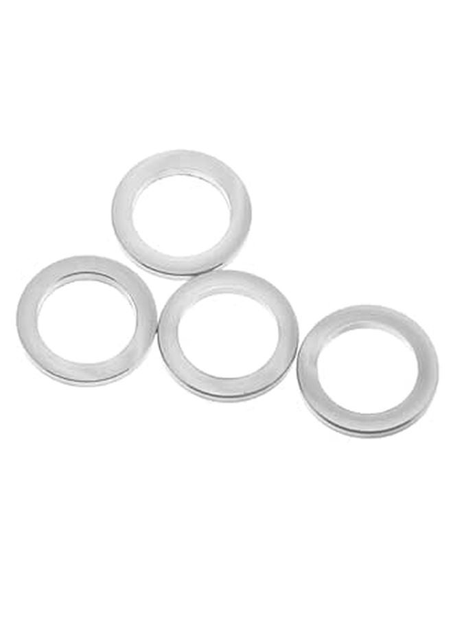 M6 Flat Metal Bicycle Washers 4pcs Anti Loosening Spacers for Mountain Bike Stem Headset and Fork - Image 1