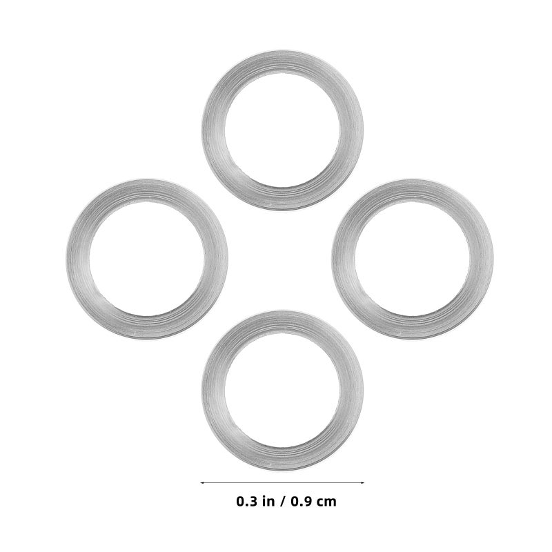 M6 Flat Metal Bicycle Washers 4pcs Anti Loosening Spacers for Mountain Bike Stem Headset and Fork - Image 3