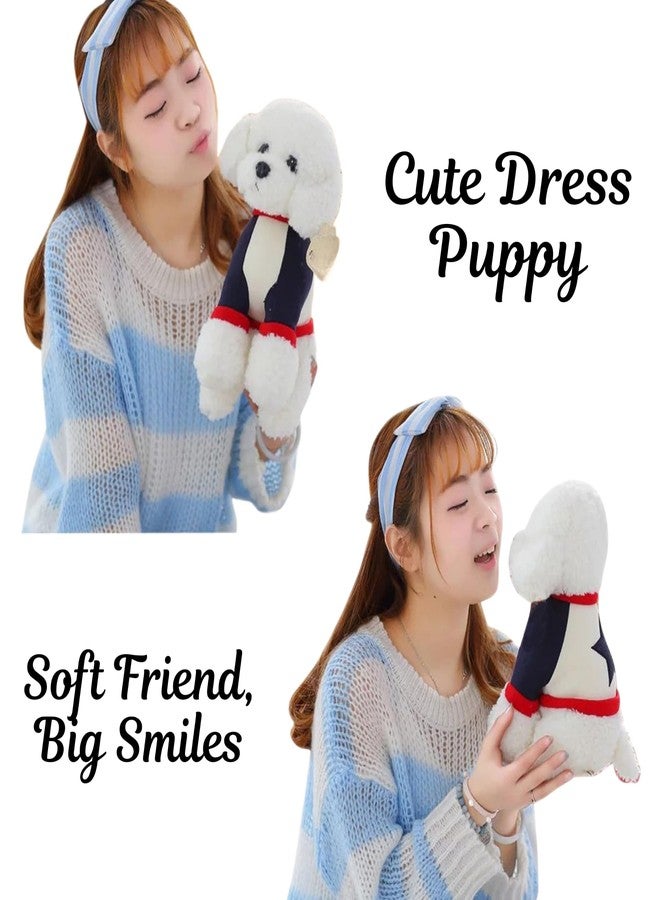 Tickles Smart Happy Sitting Poodle Dog Soft Stuffed Plush Animal Toy for Kids Boys & Girls Birthday Gifts (Color: White Size: 32 cm) - Image 4