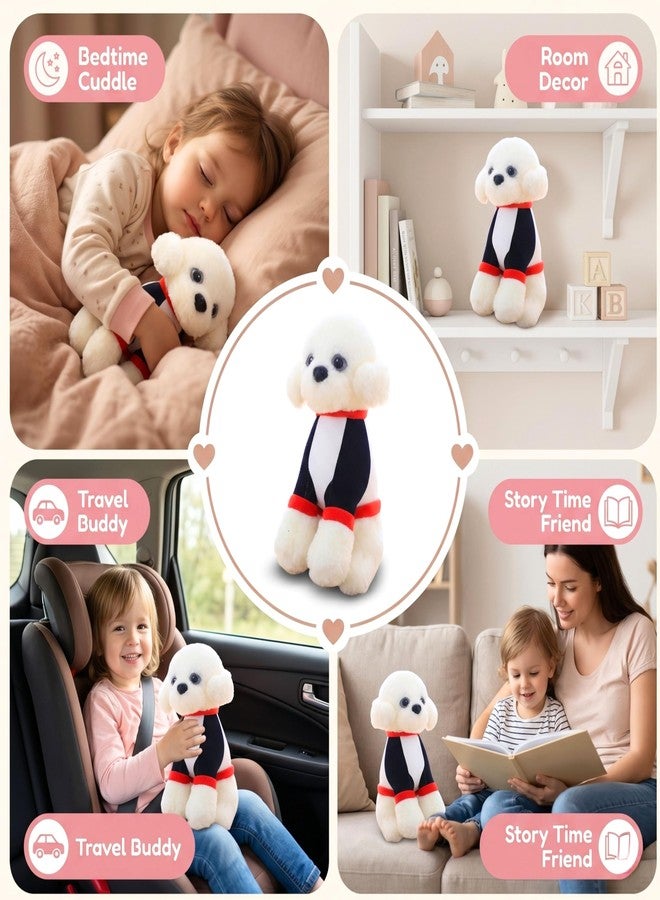 Tickles Smart Happy Sitting Poodle Dog Soft Stuffed Plush Animal Toy for Kids Boys & Girls Birthday Gifts (Color: White Size: 32 cm) - Image 5