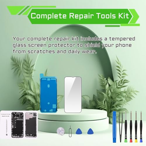 DGSCSMY Screen Replacement for iPhone 15 Pro Max 6.7" LCD Display Digitizer 3D Touch Waterproof Adhesive Sticker Full Assembly Repair Fix Tools Kit A3106 A2849 A3105 A3108 - Image 5