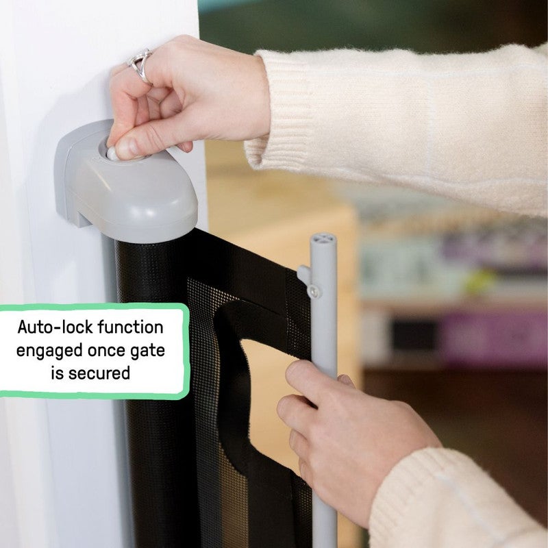 ingenuity Summer by Ingenuity - Thruway 52" Wide Safety Mesh Gate with Auto-Lock, Ages 6–24 Months - Image 5