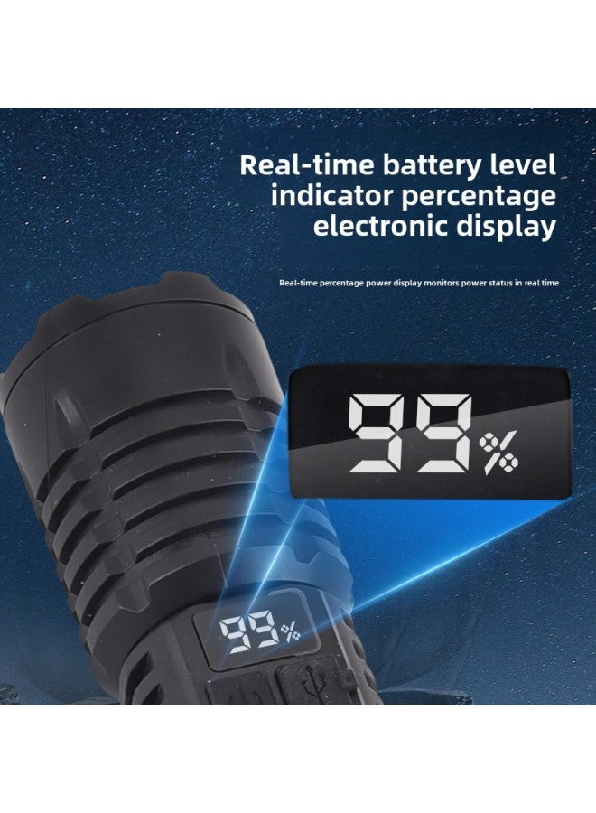 Hot-selling Multi-function Upgrade Cutter Safety Hammer Hook Strong Light Charging Digital Warning Zoom Flashlight-Color:Sj004-3 (window Breaking Hammer + Safety Belt Cutter)  - Image 4