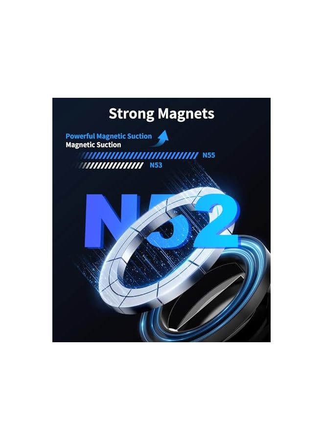 S-TOP Magnetic Phone Stand for Car, All in 1 Phone Holder with Magnetic Ring, 360° Rotatable Phone Holder compatible with iPhone/Android - Image 5