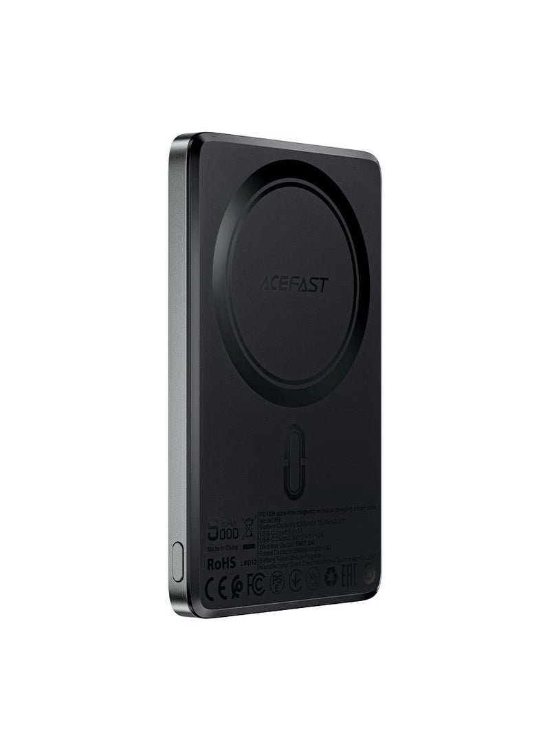 ACEFAST M8 18W 5000Mah Fast Power Bank With 7.5W Magnetic Wireless Charging -Black - Image 1