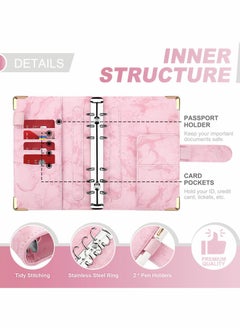Excefore Budget Binder with Zipper Envelopes Cash for Budgeting Money Organizer  - Image 3