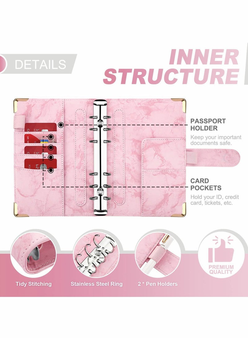 Excefore Budget Binder with Zipper Envelopes Cash for Budgeting Money Organizer  - Image 3