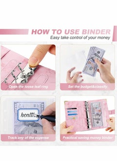 Excefore Budget Binder with Zipper Envelopes Cash for Budgeting Money Organizer  - Image 5
