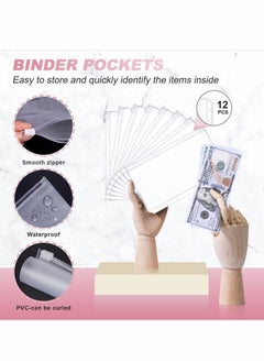 Excefore Budget Binder with Zipper Envelopes Cash for Budgeting Money Organizer  - Image 4