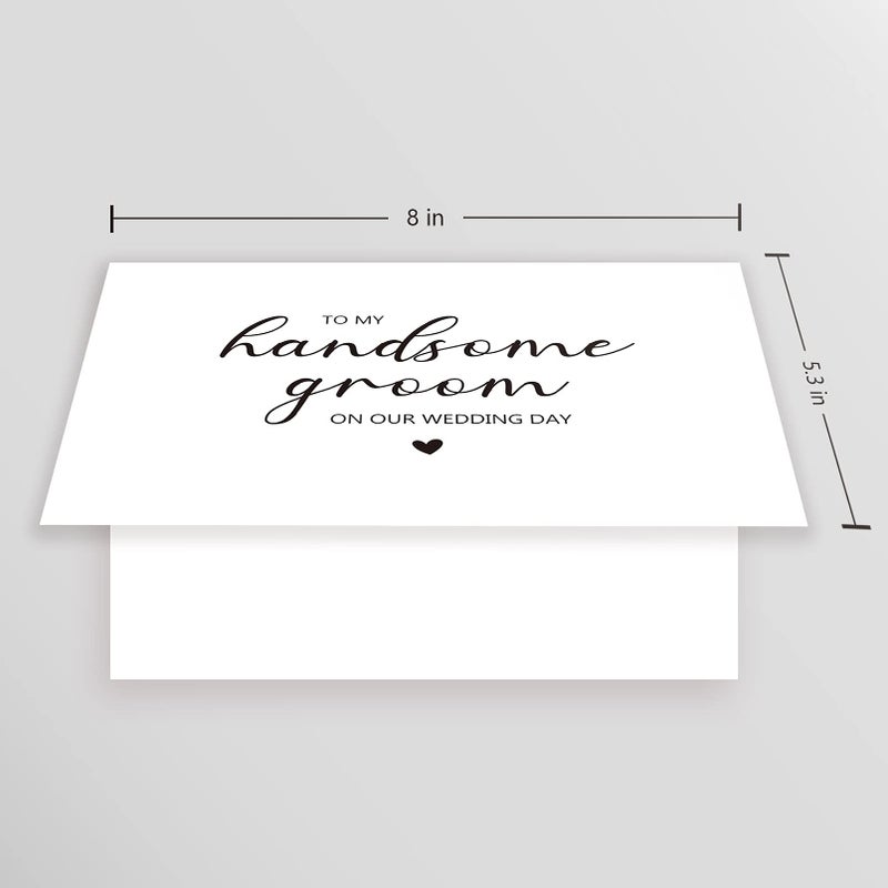 Goroar To My Husband on Our Wedding Day Card, To My Groom Card, Wedding Card to Husband - Image 2
