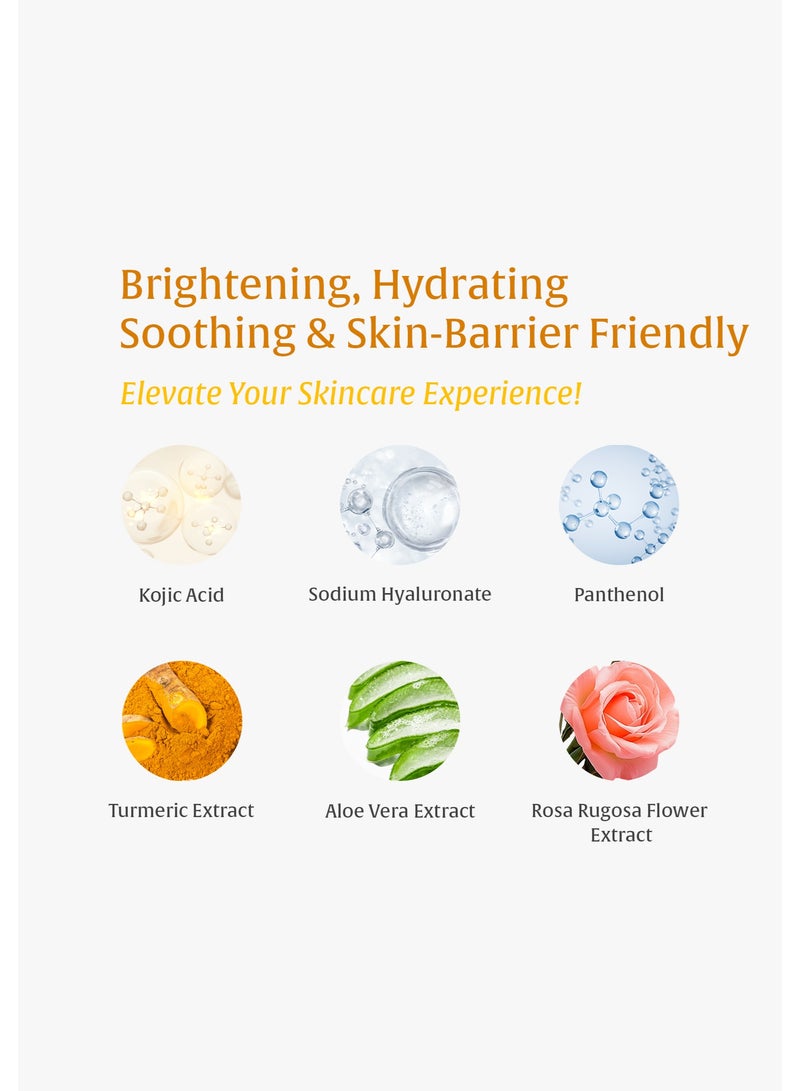 Dermendure Turmeric Kojic Acid Body Exfoliating Gel Peel Shot – Face and Body Scrub, Dead Skin Remover for Underarms, Inner Thighs & Knees, Brightening & Dark Spot Corrector, 142g - Image 5