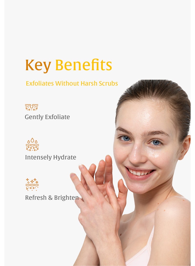 Dermendure Turmeric Kojic Acid Body Exfoliating Gel Peel Shot – Face and Body Scrub, Dead Skin Remover for Underarms, Inner Thighs & Knees, Brightening & Dark Spot Corrector, 142g - Image 2
