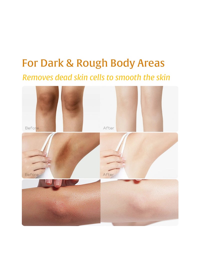 Dermendure Turmeric Kojic Acid Body Exfoliating Gel Peel Shot – Face and Body Scrub, Dead Skin Remover for Underarms, Inner Thighs & Knees, Brightening & Dark Spot Corrector, 142g - Image 3