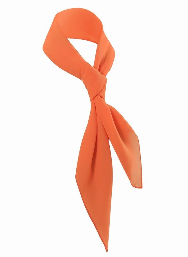 Fairycece Orange Scarf Orange Ascot Fred Jones Costume Adult Neck Scarf Women Men - Image 1