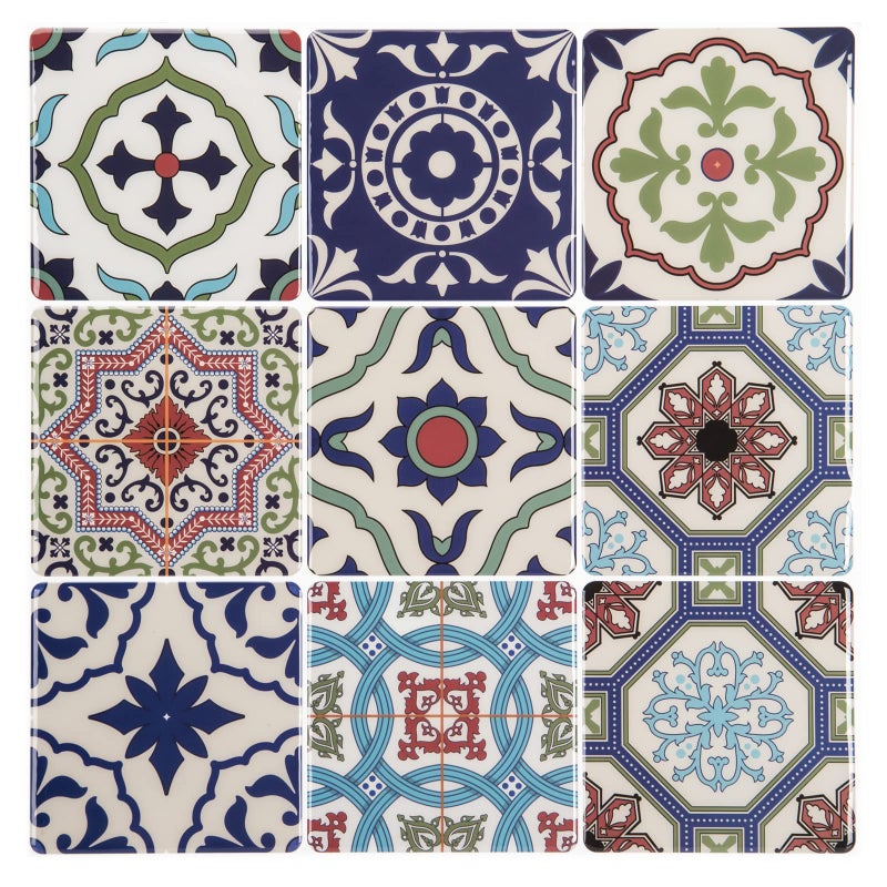 LONGKING Peel and Stick Backsplash Tile Stickers, Pistachio and Blue Tile for Kitchen, Stick on Wall Tiles (10 Sheets) - Image 1