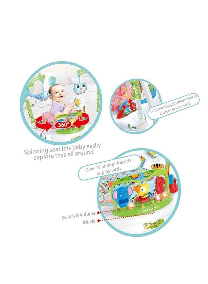 تيبيبي بيبي جامبر -مقعد هزاز للأطفال بميزة 360 درجة، يوفر راحة وأماناً لطفلك في جميع الأوقات. يتميز بتصميم دوار يسمح بتدوير المقعد بزاوية 360 درجة - Image 4