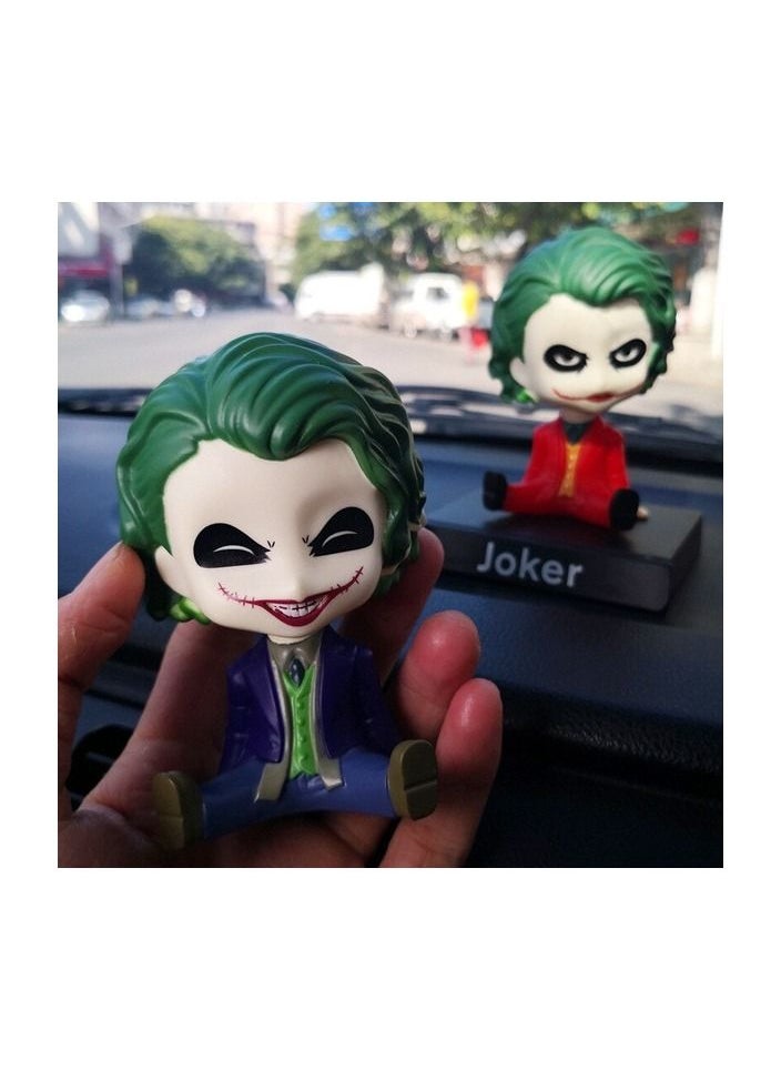 Generic - Creative Cars Ornaments The Joker Action Figure Shaking Head Doll Mobile Phone Holder Car Auto Accessories Toys - Image 1