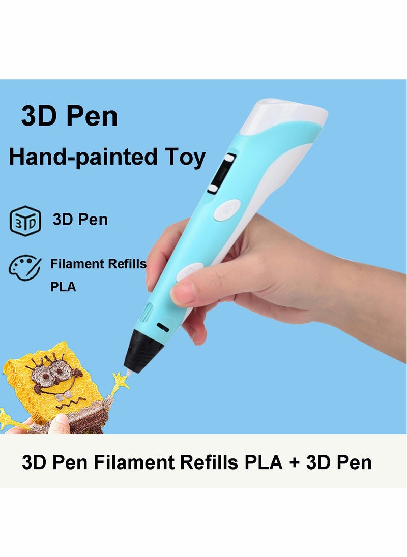 Generic - Creative 3D Printing Pen with 12 Colors Filament LCD Display Temperature Control and 8 Speed Settings Ideal for Kids Holiday Gifts - Image 1