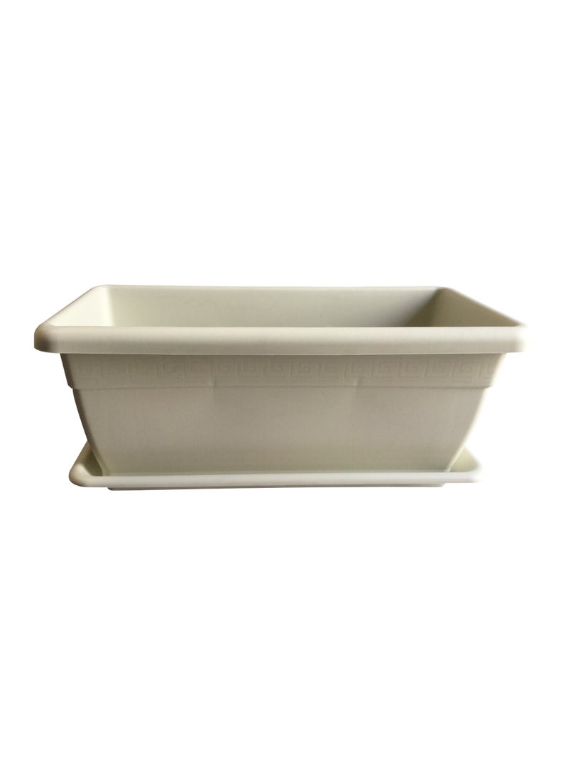 Idel Large Rectangular Raised Garden Planter Box 80x37x32 cm – 60L Plastic Pot for Outdoor Plants, Flowers, Herbs & Vegetables – Durable Container for Balcony, Patio, Terrace by Idel - Image 1