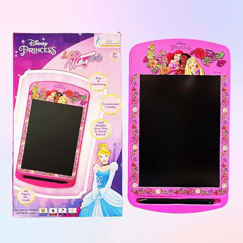 Kriiddaank Princess 10.5 Inch LCD Writing Tablet for Kids, Electronic Drawing Pad & Doodle Board, Reusable Travel Slate for Girls, Educational Birthday Gift for 3 4 5 6 7 8 9 10 Year Olds, Pink - Image 1