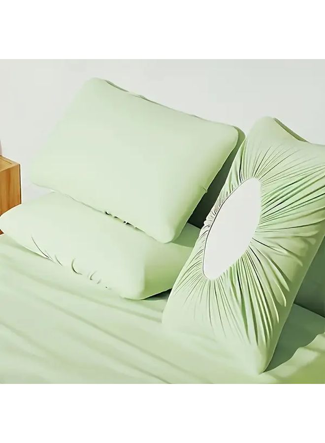 2 Pack Yellow Green Disposable Pillowcases 19 69 x31 5 Inches Travel Hotel Hospital Use - Image 2