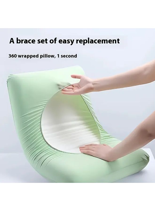 2 Pack Yellow Green Disposable Pillowcases 19 69 x31 5 Inches Travel Hotel Hospital Use - Image 5