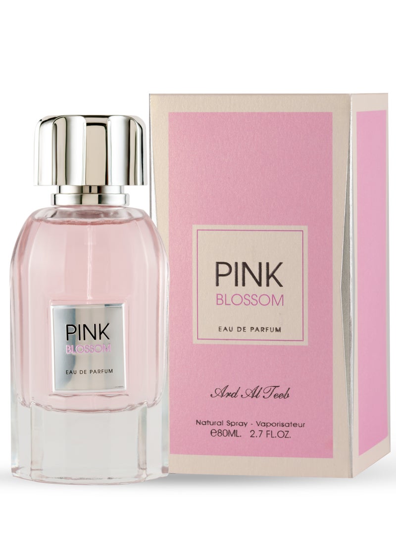 Ard Al Teeb Pink Blossom Eau De Parfum for Female 80 ml - Image 2