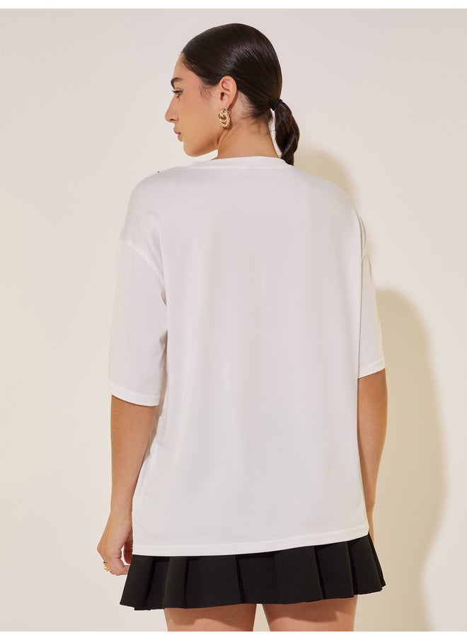 Take Two Take Two Relaxed Fit Round Neck Graphic T-shirt  - Image 5