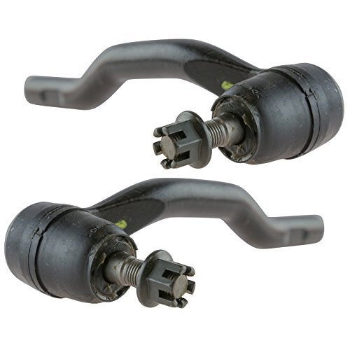 TRQ Front Outer Tie Rod Set Compatible with 20092013 Mazda 6