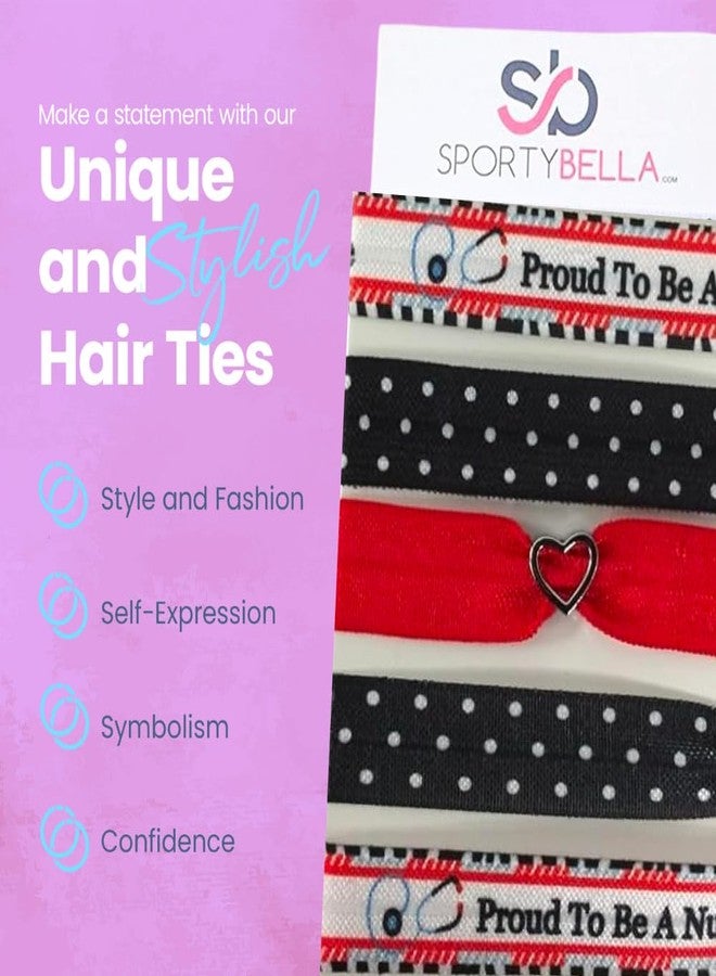 Infinity Collection إكسسوارات الممرضات، فخر أن تكون ممرضًا هدية، أربطة شعر الممرضات، مرونة التمريض، هدية للممرضات - Image 2