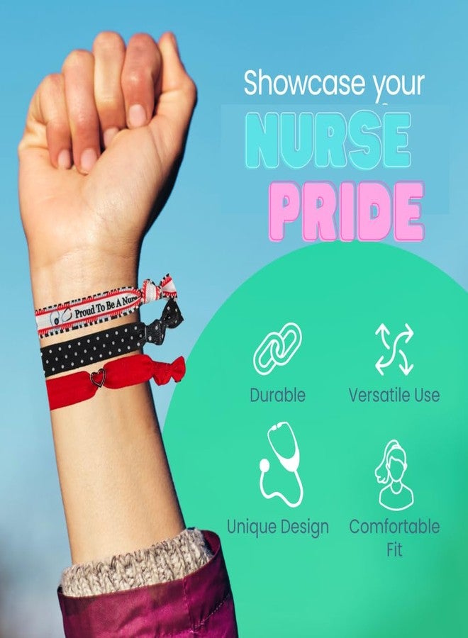 Infinity Collection إكسسوارات الممرضات، فخر أن تكون ممرضًا هدية، أربطة شعر الممرضات، مرونة التمريض، هدية للممرضات - Image 3